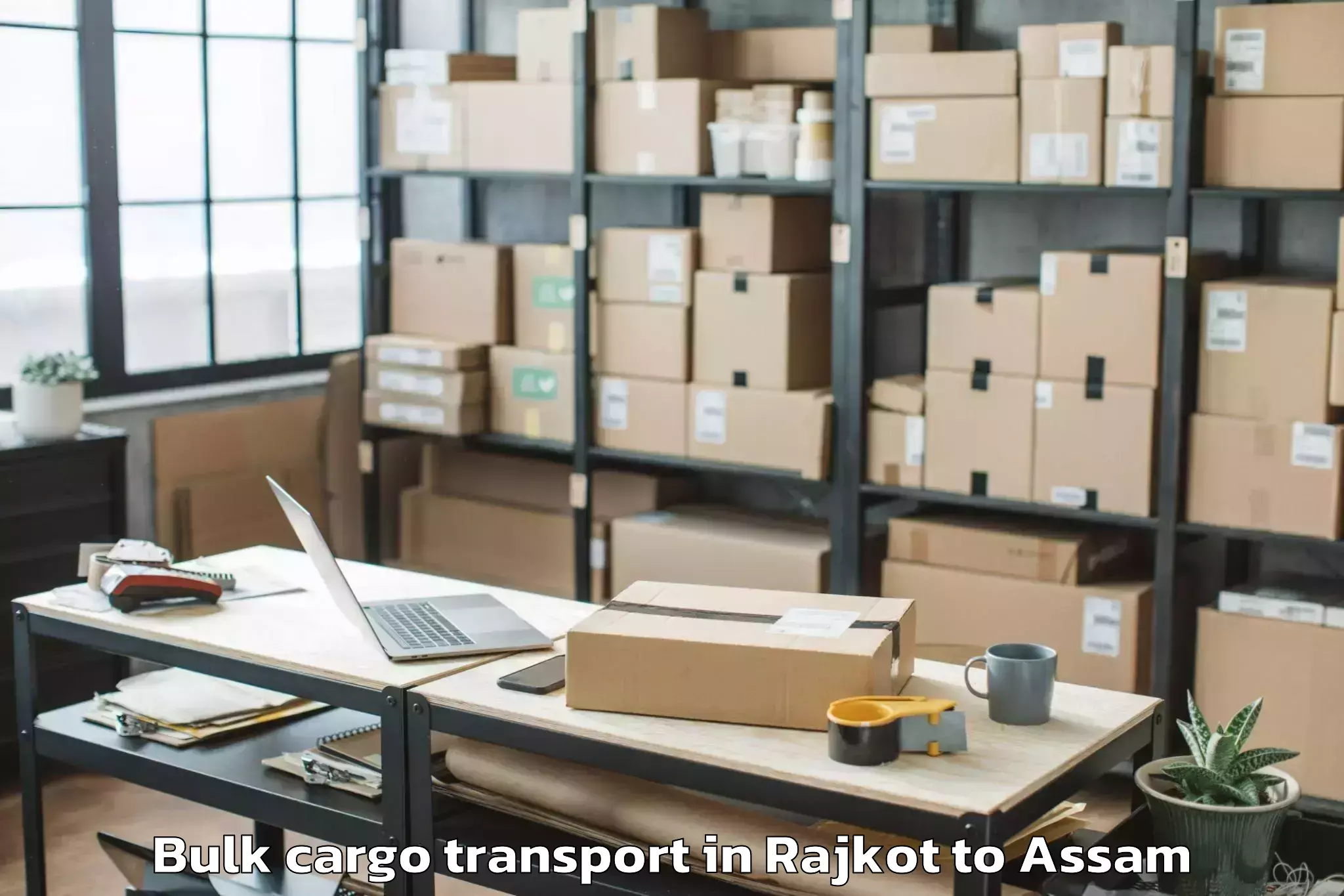 Top Rajkot to Sorbhog Bulk Cargo Transport Available